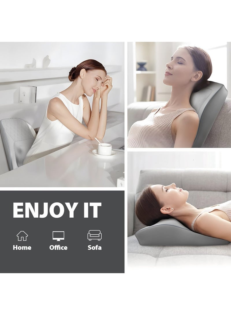 EzzySo Neck Massager With Heat 3D Kneading Massage Pillow For Pain Relief  Massagers For Neck and Back Shoulder Leg Stress Relax At Home Office And Car - Image 4
