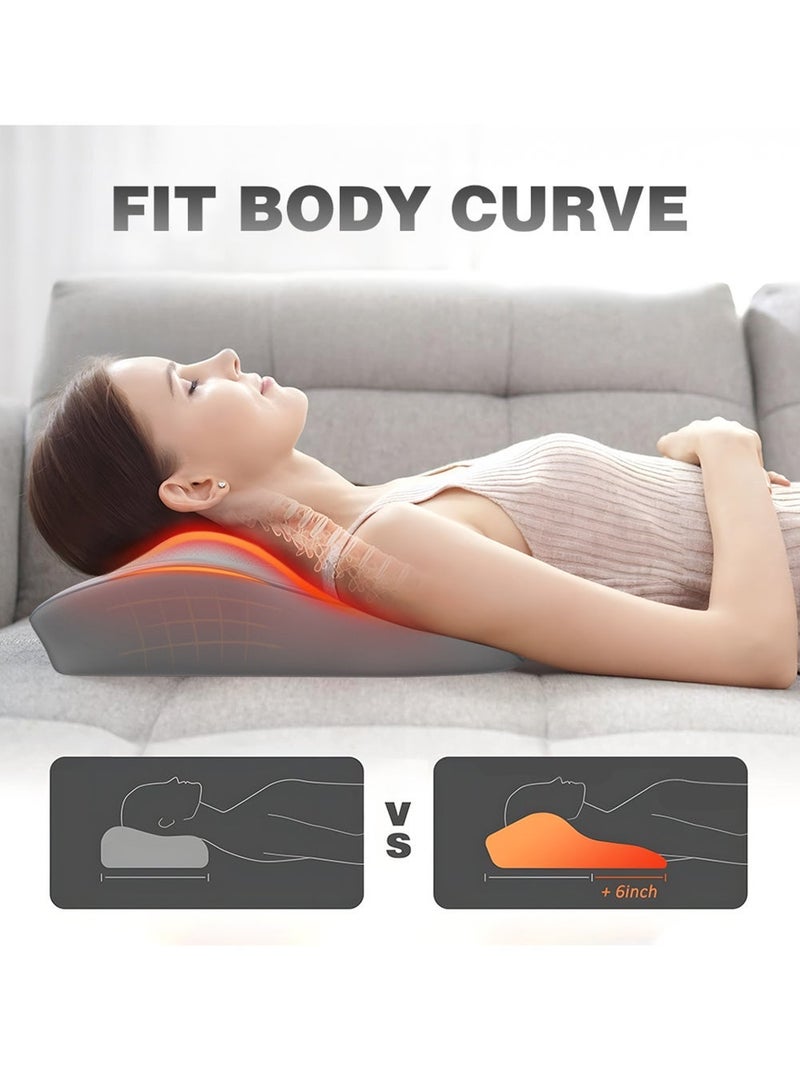 EzzySo Neck Massager With Heat 3D Kneading Massage Pillow For Pain Relief  Massagers For Neck and Back Shoulder Leg Stress Relax At Home Office And Car - Image 5