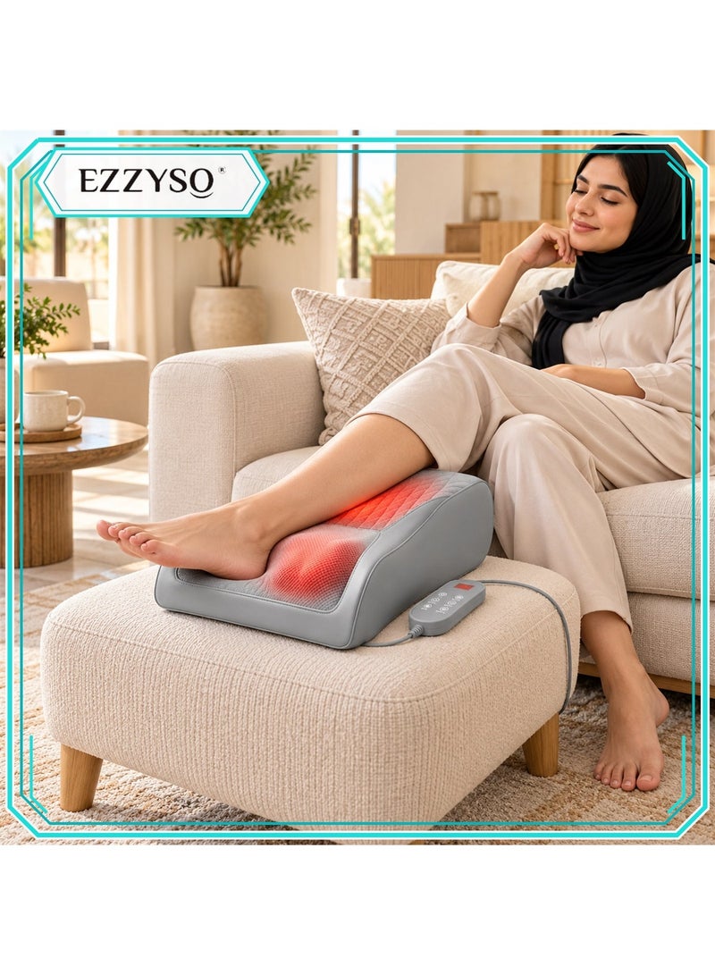 EzzySo Neck Massager With Heat 3D Kneading Massage Pillow For Pain Relief  Massagers For Neck and Back Shoulder Leg Stress Relax At Home Office And Car - Image 5