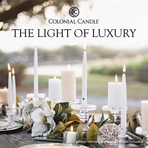 Colonial Candle Unscented Taper Candle, Classic Collection, Colonial Classic Green, 10 In, Pack of 12 - Up to 8 Hours Burn - Image 5