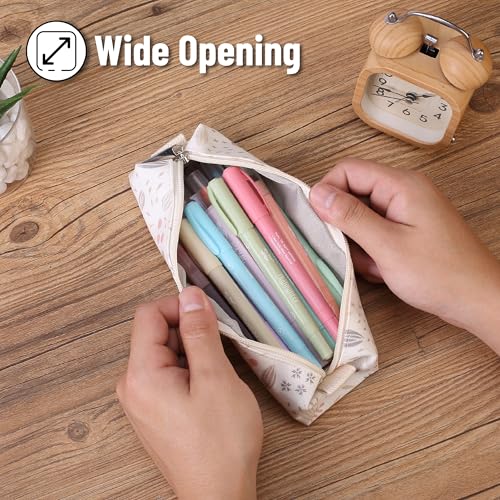 Mr. Pen- Cute Pencil Case Pouch, Light Blue Color, Multipurpose Canvas Bible Pencil Pouch - Image 5
