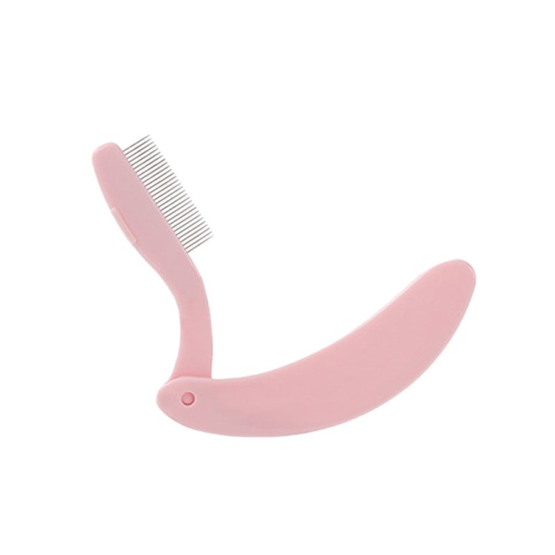 Folding Eyelash Comb Beauty Makeup Tool Stainless Steel Teeth Lash Separator Eyebrow Comb Metal Brush - Image 1