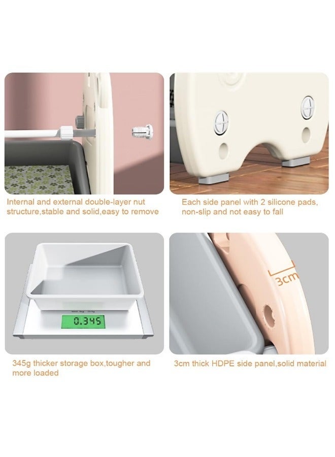 رف تخزين ألعاب الأطفال، منظم تخزين ألعاب الأطفال القابل للإزالة مع 12 صندوقًا بلاستيكيًا، رف ألعاب مع صناديق لغرفة الأطفال - Image 5