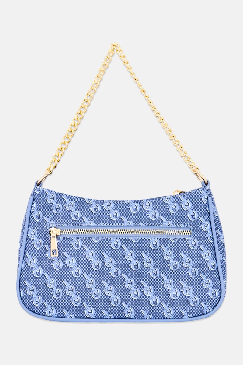XOXO Women Brand Logo Cross Body Bag, Blue - Image 3