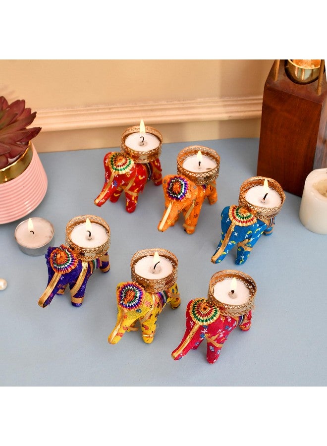 Pride Store Elephant Tealight Candles Holder for Birthday, Diwali, Festival Decoration Christmas Corporate Gifts Elephant Tealight Candle Holder Home Decoration Items for Diwali (Elephant Pack 10) - Image 4