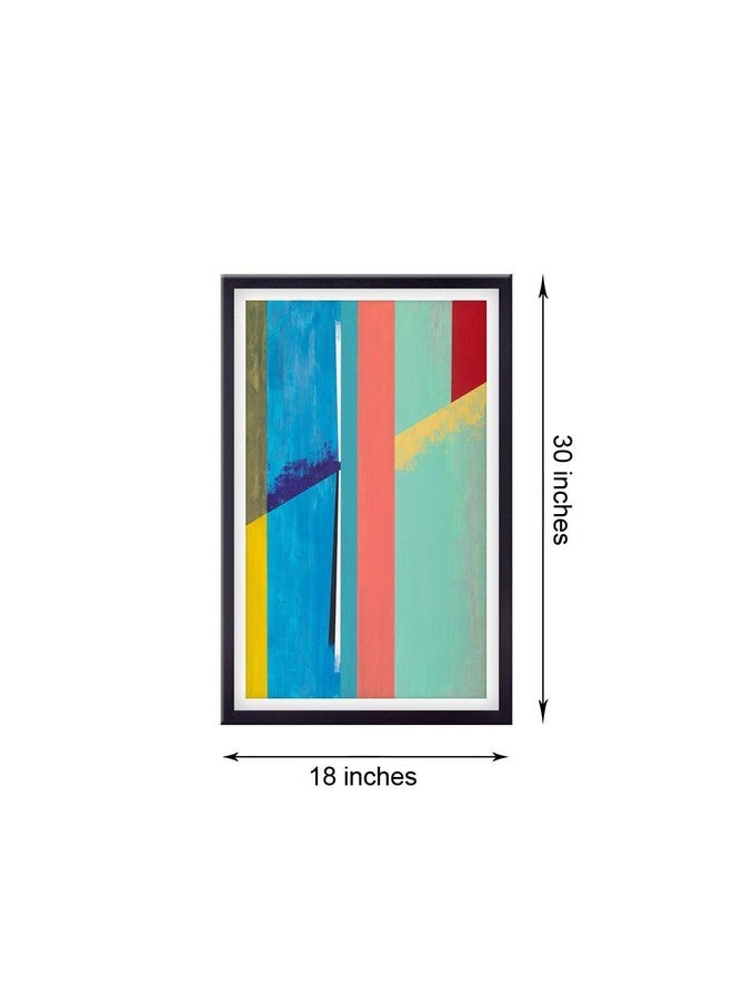 999STORE Blue abstract printed canvas painting (Canvas_18X30 Inch_Blue) BLF1830205026 - Image 5