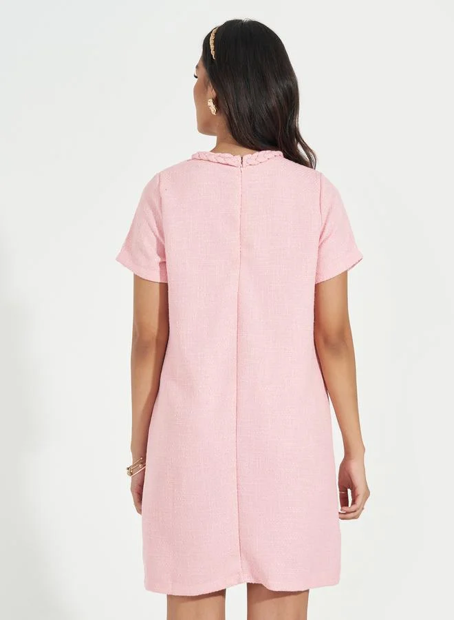 Styli Tweed Mini Dress