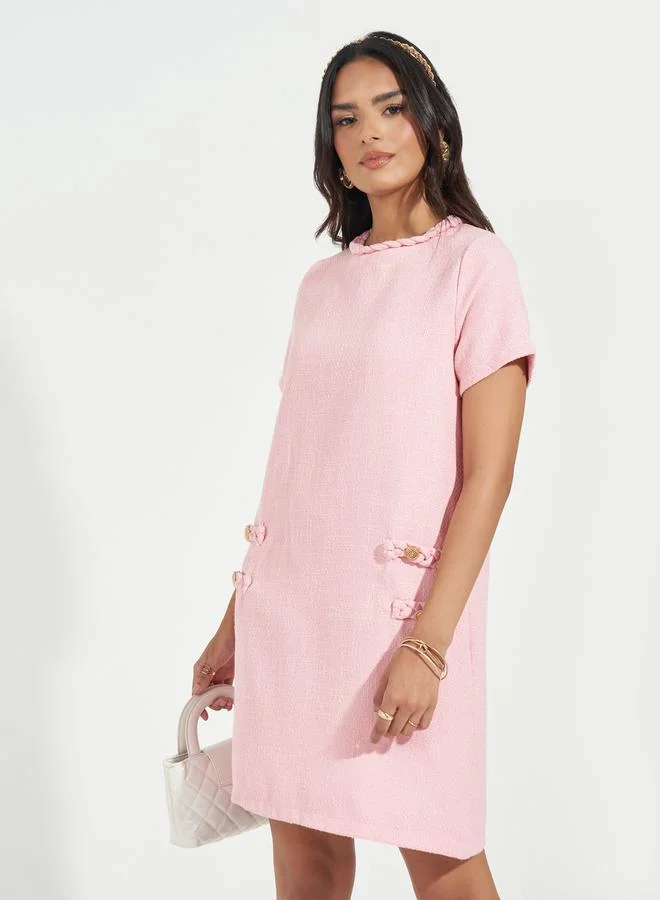 Styli Tweed Mini Dress