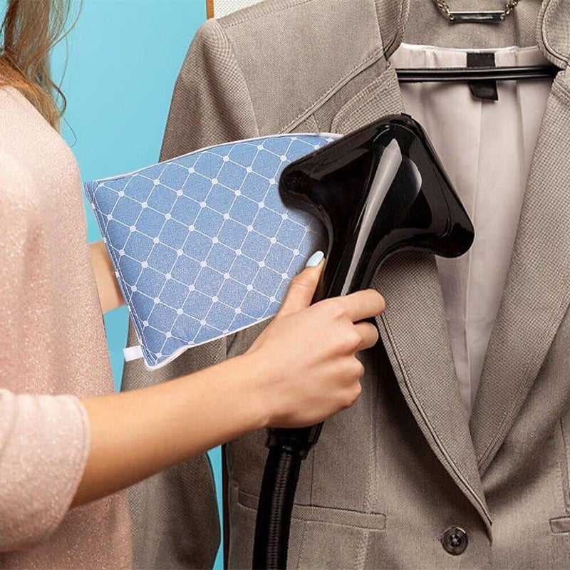 Original Mart Handheld Ironing Board Handy Mini Iron Board Handheld Mini Ironing Board Steamer Gloves Waterproof Anti Steam Ironing Boards Garment Steamer Iron Gloves with Finger Loop - Image 4