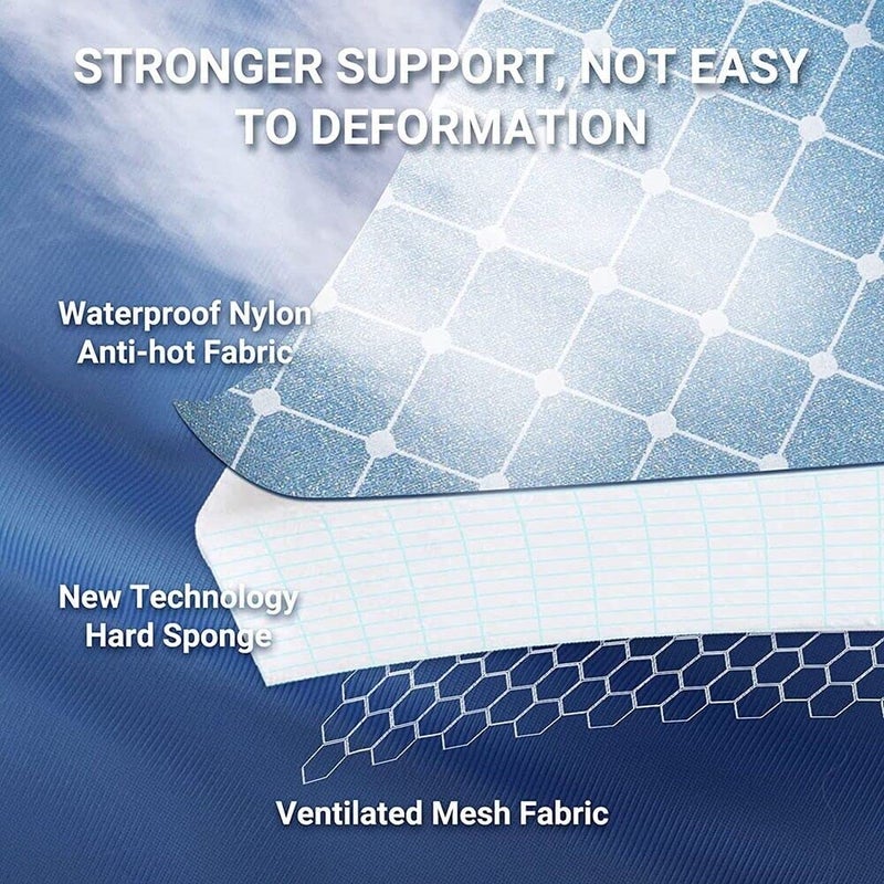 Original Mart Handheld Ironing Board Handy Mini Iron Board Handheld Mini Ironing Board Steamer Gloves Waterproof Anti Steam Ironing Boards Garment Steamer Iron Gloves with Finger Loop - Image 2