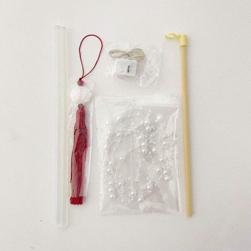 Generic Artificial Lily DIY Craft Stamen Transparent bead chain -2 m  - Image 3