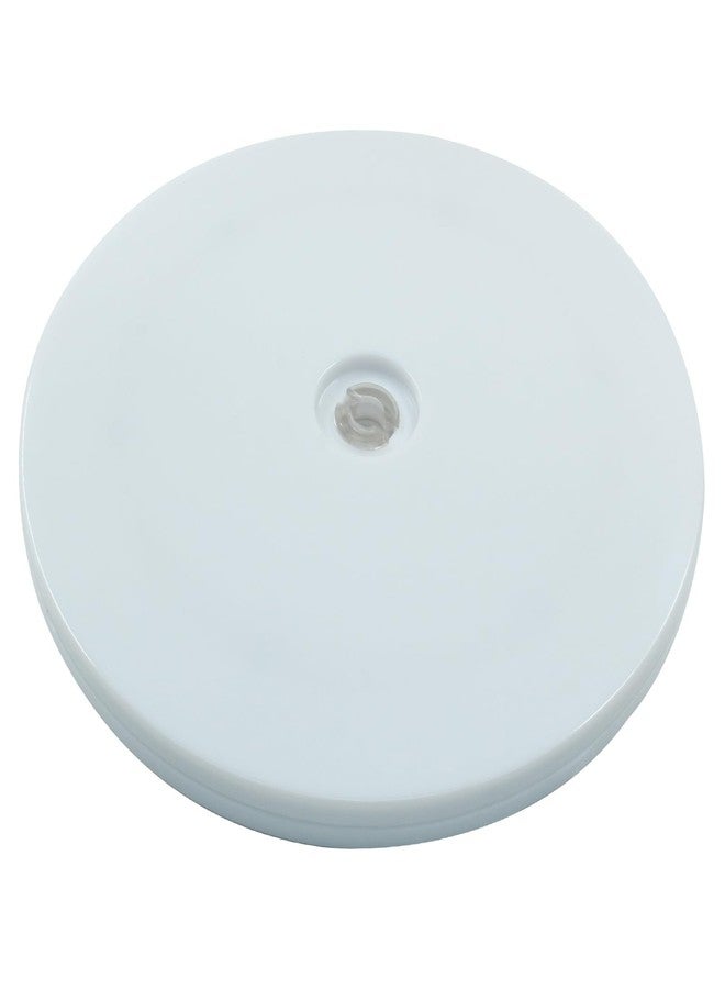 Cionyce 6 inch Acrylic Lazy Susan Turntable, White Turntable Organizer Round Rotating Plate for Kitchen Pantry Cabinet Cake Cookie Decorating, 30-lb Load Capacity (360˚ Rotation) - Image 1