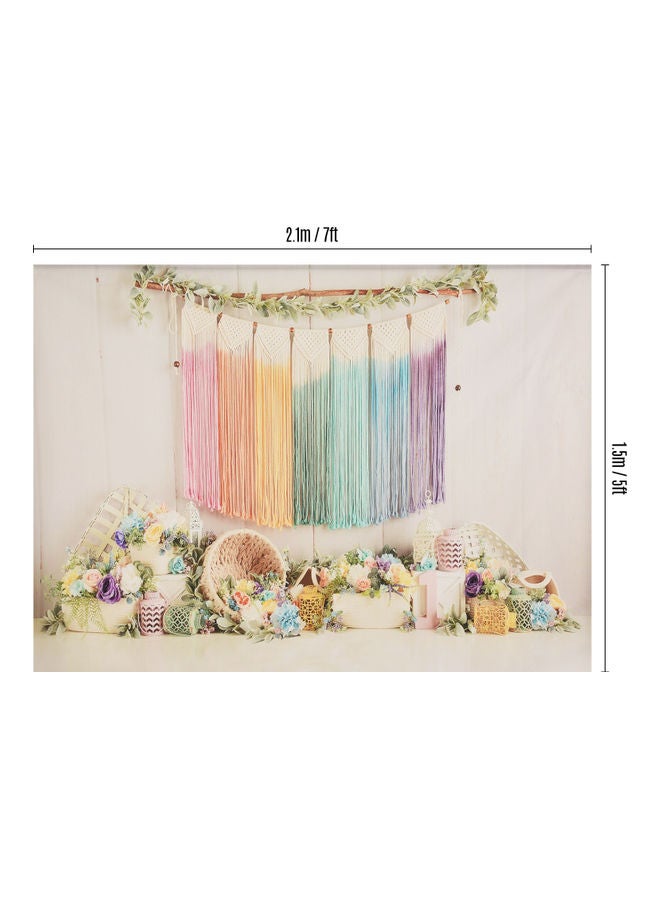 NIBEMINENT Portrait Background Photography Studio Props With Flower Pattern Multicolour - Image 4