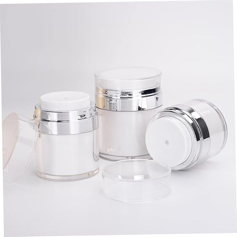 Didiseaon 50ml زجاجات كريم بدون هواء 2 حزمة غطاء لولبي مضخة موزع مرطب للسفر - Image 5