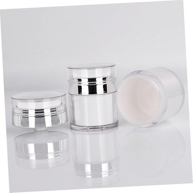 Didiseaon 50ml زجاجات كريم بدون هواء 2 حزمة غطاء لولبي مضخة موزع مرطب للسفر - Image 3