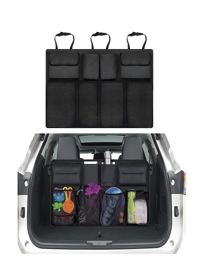 Mandark Car Trunk Organizer, Space Saving Vehicle Backseat Hanging with 8 Large Pockets, Automotive Interior Cargo Organization Storage Bag Accessories, Universal for SUV, Truck, Van - Image 1