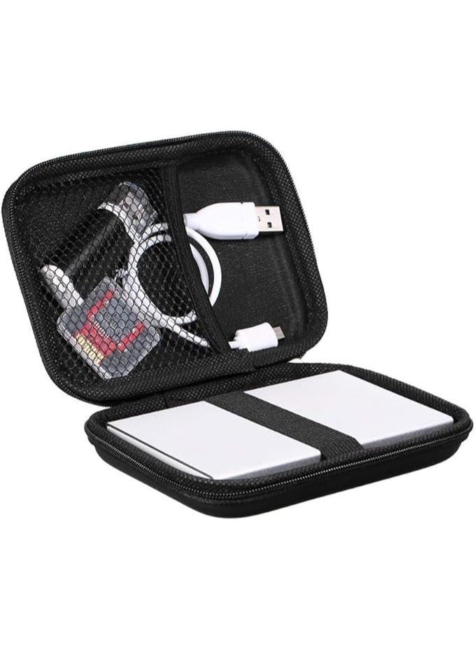 متجر ماي سوق: حافظة صلبة ومنظم إلكتروني محمول 2 في 1، مقاومة للصدمات لهارد ديسك خارجي 2.5 بوصة، كابلات، وشواحن USB وبطاقات الذاكرة - Image 2