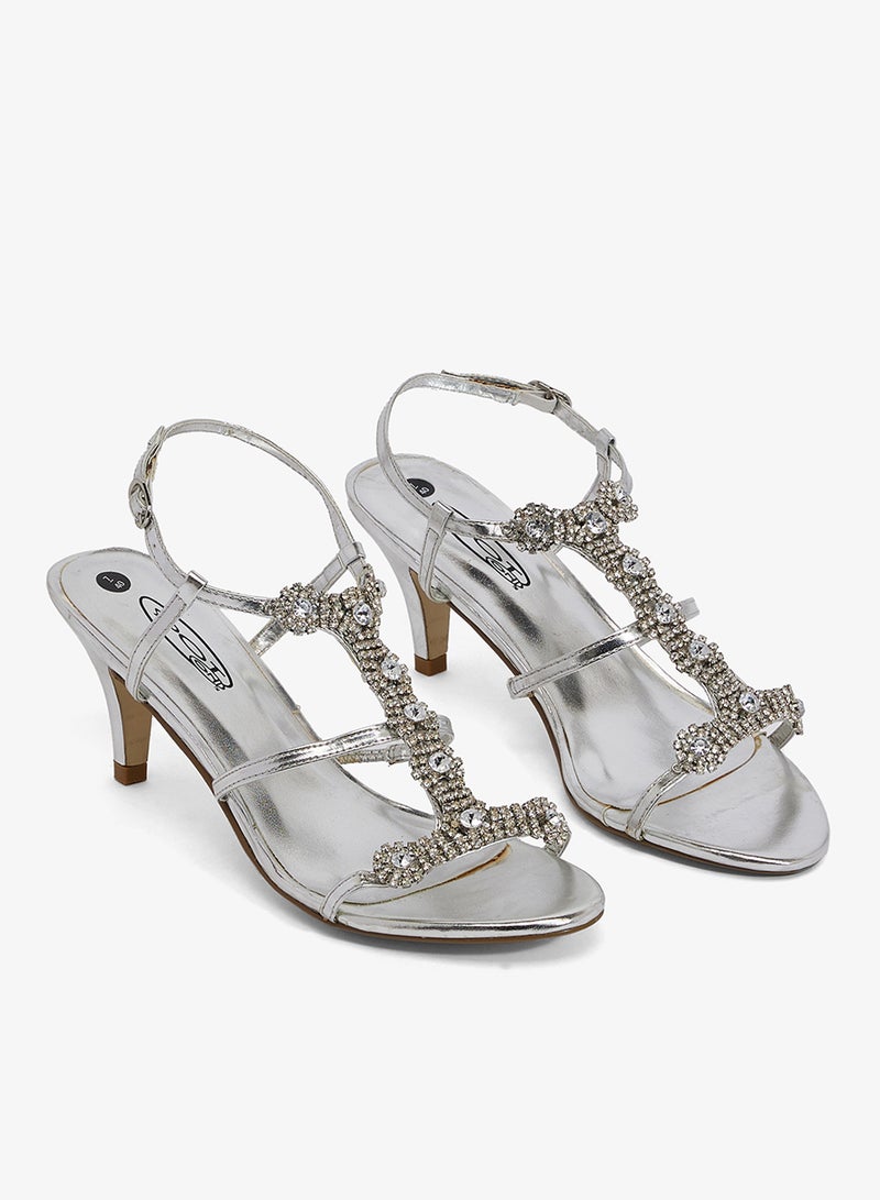 Spot-On Mid Heeled Sandal - Image 4
