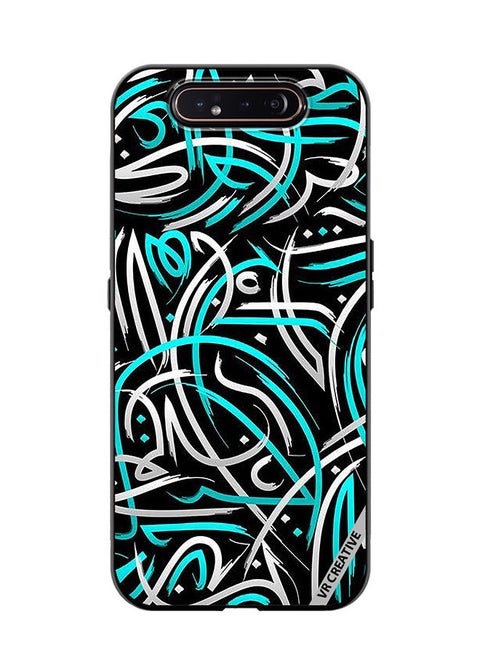 Protective Case Cover For Samsung Galaxy A80 Layers Design Multicolour