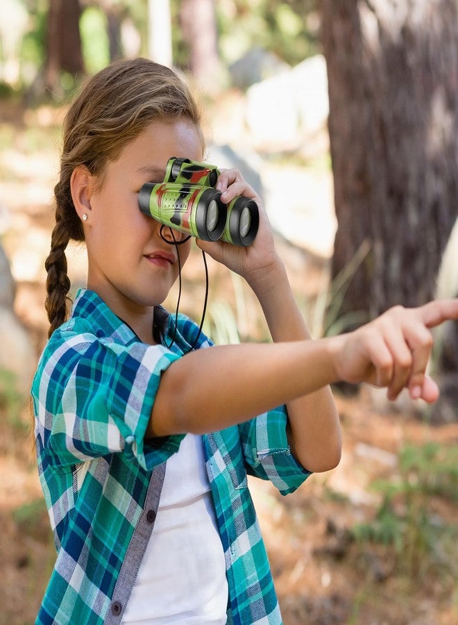 Deekin 16 Toy Binoculars with Neck String Learning Novelty Binocular Bulk Jungle Safari Hunting Party Favor for Explorer Gifts Bird Watching Camping Hunting, 4.3 x 4.1 Inch(Camouflage) - Image 4