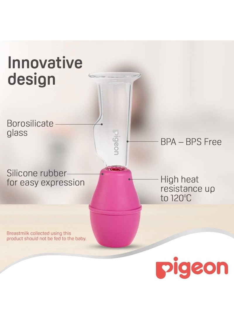 Glass breast pump
