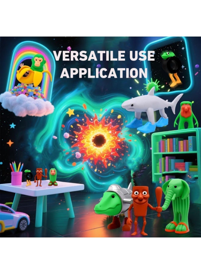 24pcs Italian Brainrot Toys, Tralalero Tralala Action Figure, Brainrot Meme Shark Figures Toys 2.5in, Funny Animals, Unique Key Chain, Decorations Gifts for Fans Office Room Figurine Decor - Image 5