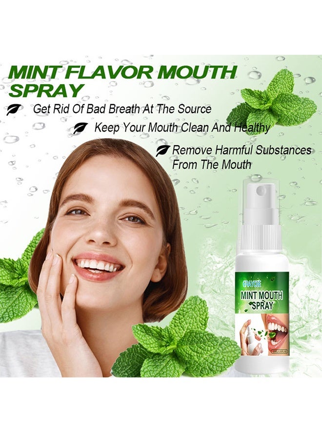 ERAYCEE Mint Mouth Spray, Fresh Breath Spray Bad Breath Treatment for Adults, Dry and Bad Mouth Smell Removing Spray, Easy to Carry and Handy Fresh Breath Serum 30ML - Image 3