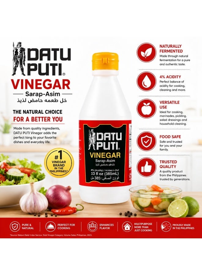 Datu Puti Vinegar Sarap Asim 385ml - Image 3