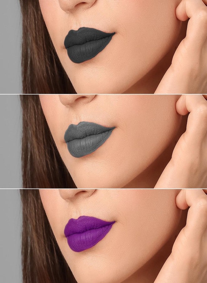 Profusion Cosmetics مجموعة تلوين الشفاه ساتين من بروفيوجن كوزمتيكس سي ويتش 3 قطع، لمسة جمالية تدوم طويلاً مع درجات ألوان ساحرة، اغمر في ألوان مكثفة وارتق بروتين مكياجك مع أداة تجميل فاخرة - Image 3