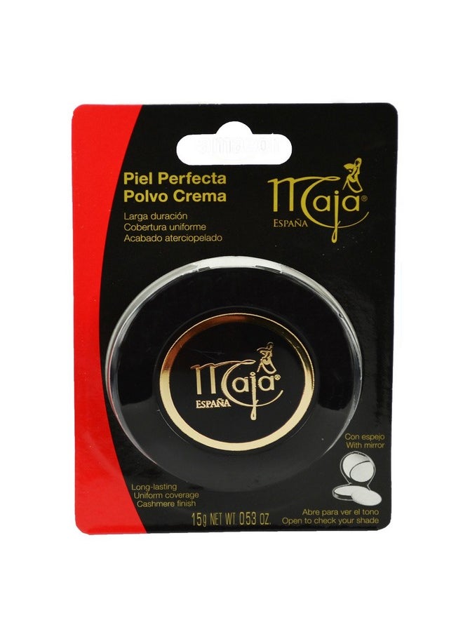 Myrurgia Beige Oscuro Maja Pressed Powder| Delicately Scented Pressed Powder, Mirror and Tassel Compartment for Flawless Skin; 0.53 Ounces 