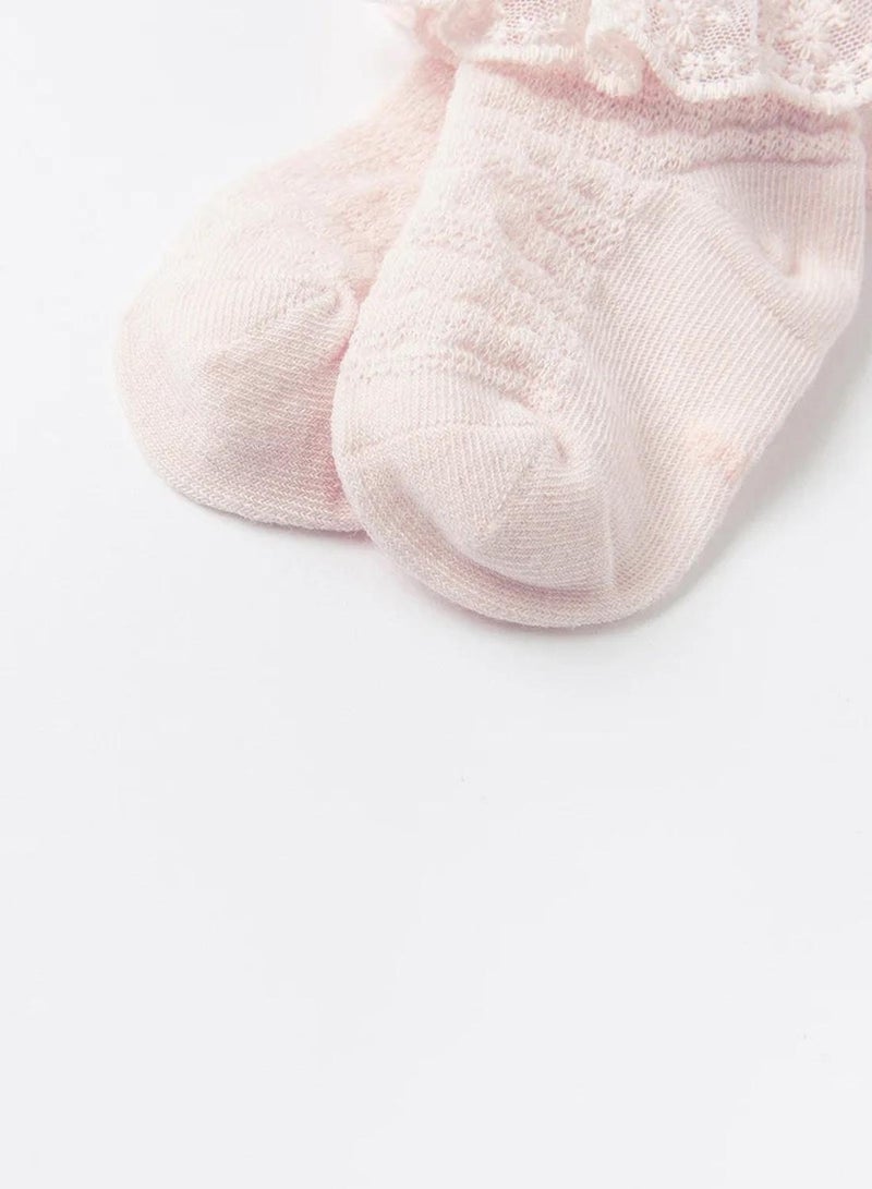 Dave & Bella Girls Lace socks set - Image 3