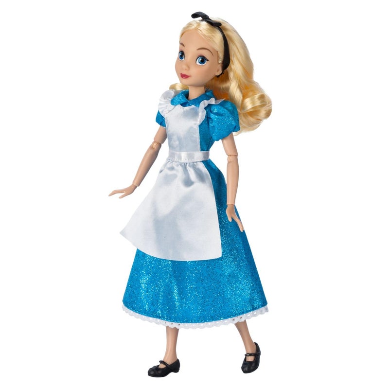 Disney Store Dolls & Games Princess Classic Doll (Alice), 11 Inches, Includes Brush with Molded Details, Fully Posable Toy in Classic Outfit Princess Toys - Image 4