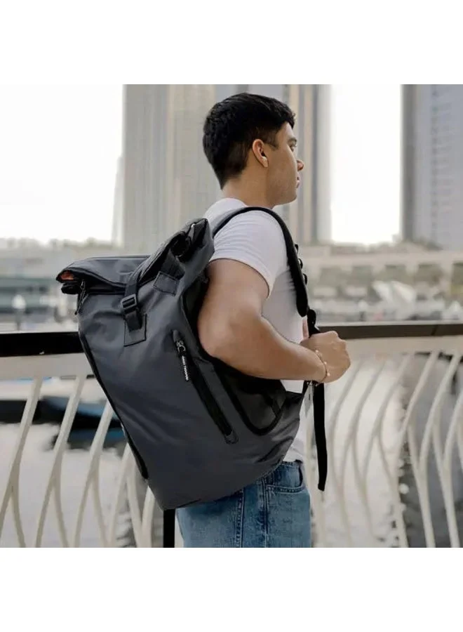 Monkey Troopers Grey Olive Hoody Laptop Backpack Bag For Men Women College School Office Travel Casual Dual Compartments & Multiple Organizer Pockets Water resistant