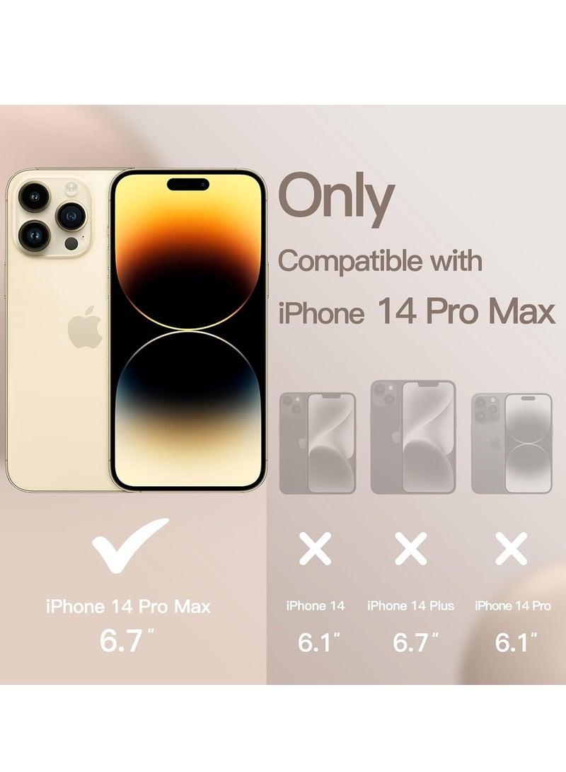 ELTRAZONE "5-in-1 iPhone 14 Pro Max (6.7-Inch) Gold Silicone Case - With 2 Screen Protectors & 2 Camera Lens Protectors" - Image 2