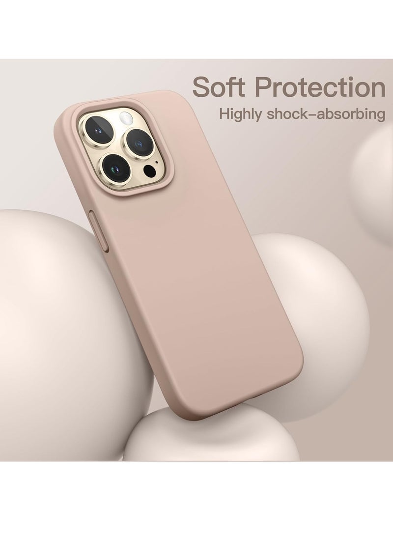 ELTRAZONE "5-in-1 iPhone 14 Pro Max (6.7-Inch) Gold Silicone Case - With 2 Screen Protectors & 2 Camera Lens Protectors" - Image 5