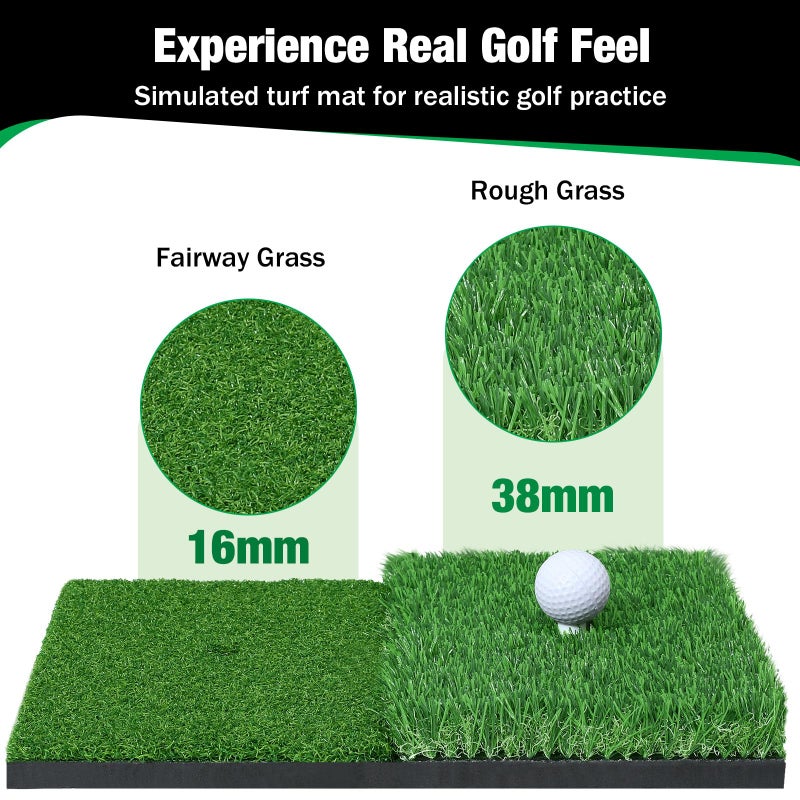 MoKo Golf Net, 10 x 7ft Golf Practice Net with 2 Targets, Portable Hitting Nets for Backyard Garage Indoor, Improve Swing Putting Pitching, Gift for Men & Golfer - Image 4
