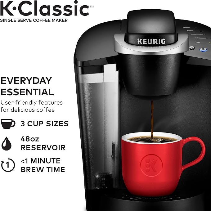 Keurig K-Classic Coffee Maker with Newman's Own Organics Newman's Special Blend, 32 Count - Image 3
