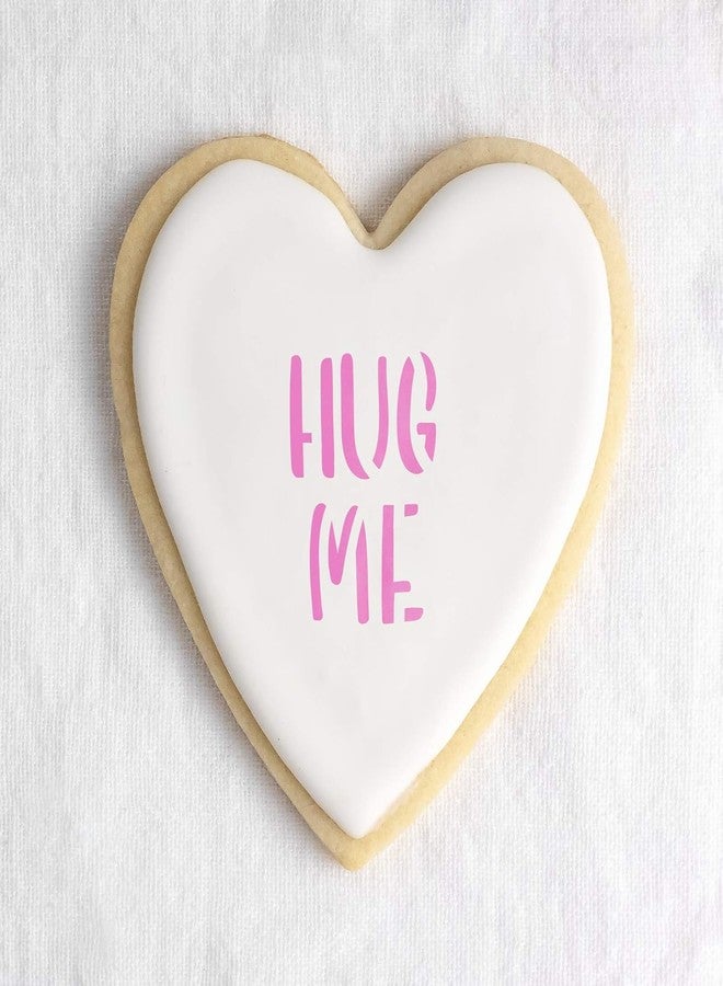 Devasya Crafts Valentine Words Cookie Stencil Template - Reusable & Durable Food Safe Stencils for Cookies and Baking - Image 2