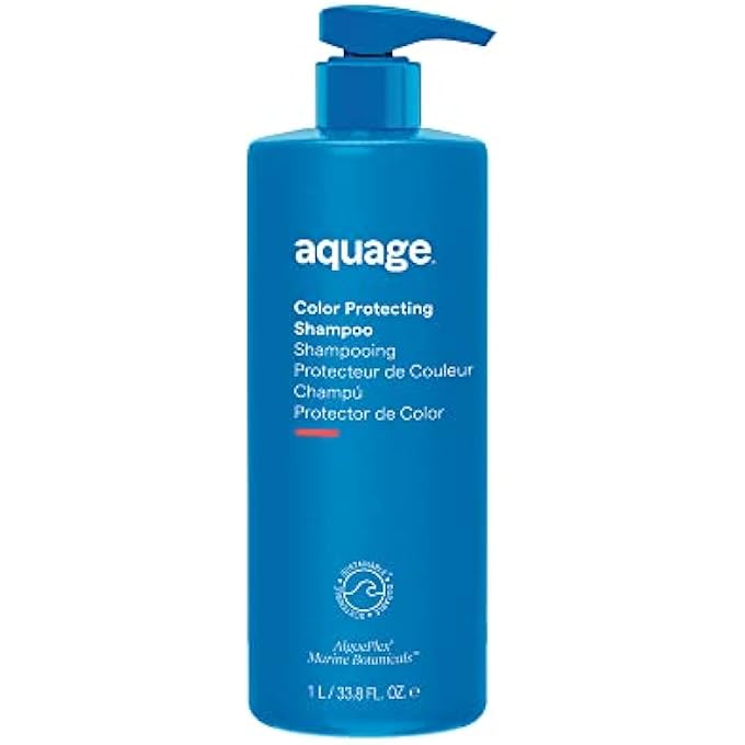 Aquage COLOR PROTECTING SHAMPOO, CONTAINS ALGAEPLEX MARINE BOTANICALS TO HELP SEAL IN COLOR AND PROVIDE GENTLE CLEANSING, 33.8 OZ - Image 1