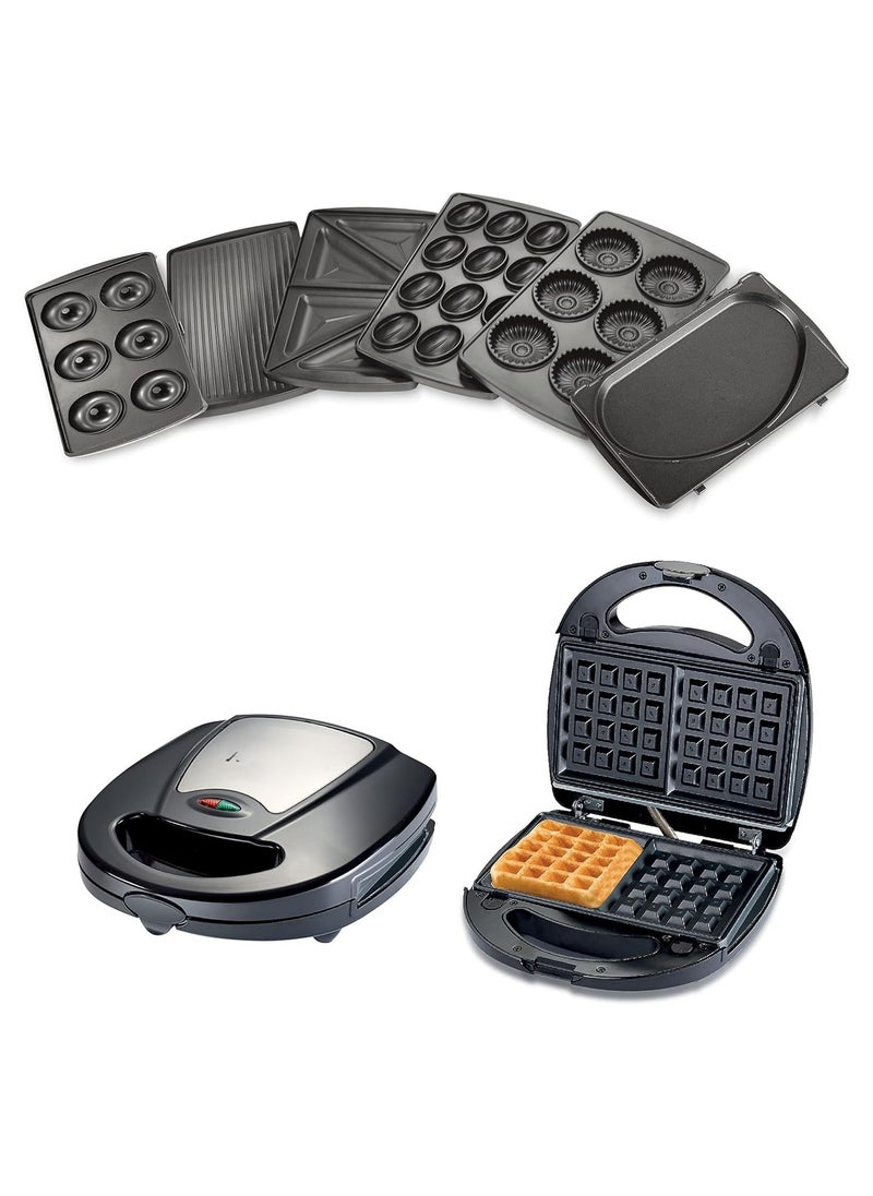 7-in-1 Multi Snack Maker Detachable Sandwich, Grill, Donut, Waffle, - pzsku/Z6E39F6D41EB81586376CZ/45/_/1733388276/4b368f0f-c30f-4608-95e4-d64a211be989