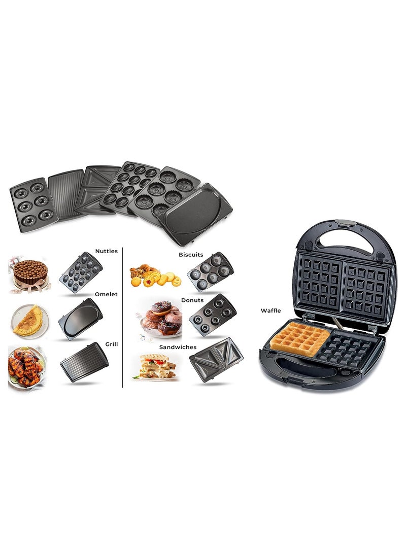 7-in-1 Multi Snack Maker Detachable Sandwich, Grill, Donut, Waffle, - pzsku/Z6E39F6D41EB81586376CZ/45/_/1733388287/7020fd7e-abf5-4d4d-8761-8c74b1db9347