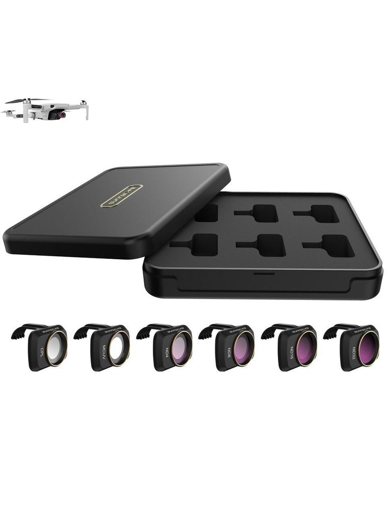 Y&D - ND Filter Set for DJI Mavic Mini / 2 SE Accessories 6 Piece Multi-Coated Camera Lens Drone (MCUV, CPL, ND4, ND8, ND16, ND32) - Image 1