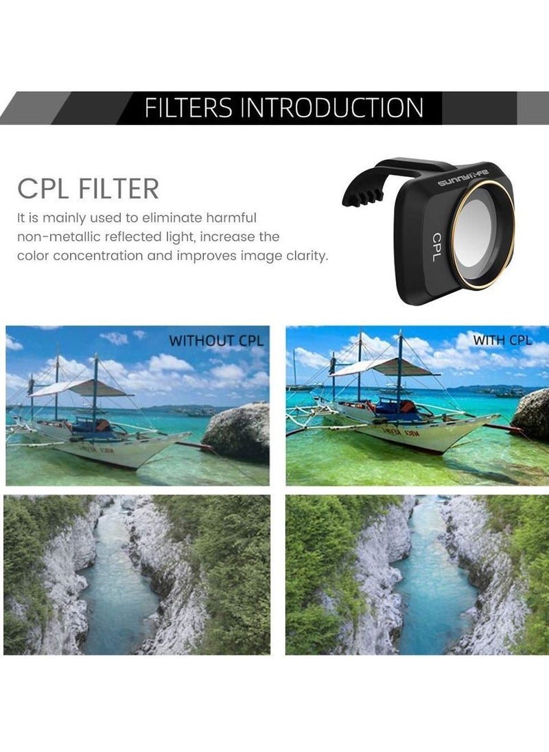 Y&D - ND Filter Set for DJI Mavic Mini / 2 SE Accessories 6 Piece Multi-Coated Camera Lens Drone (MCUV, CPL, ND4, ND8, ND16, ND32) - Image 1