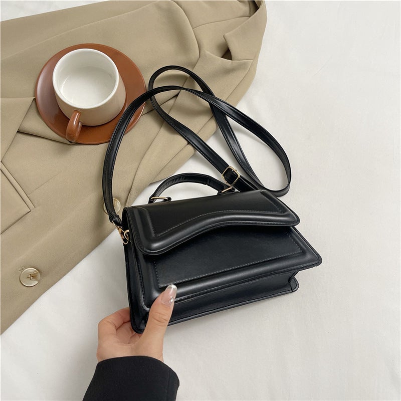 2024 Spring And Pure Color Small Fresh Korean Style Handbag Versatile Ins Single Shoulder Crossbody Bag Small Square Bag - Image 1