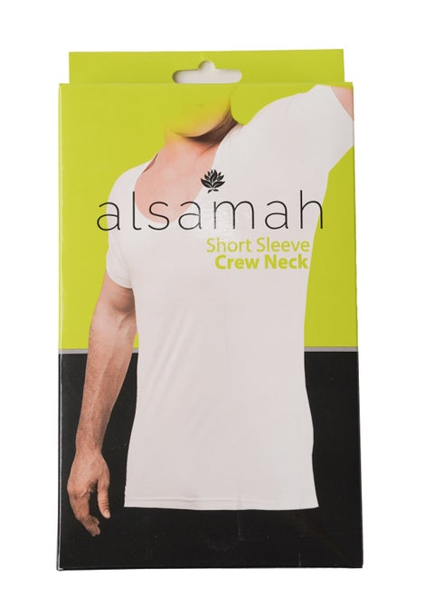Classic Cotton T-Shirt with Crew Neck and Short Sleeves – 100% Pure Cotton