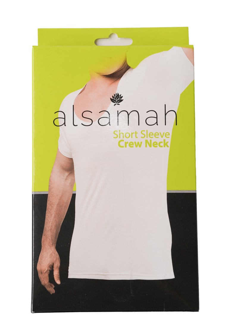 Classic Cotton T-Shirt with Crew Neck and Short Sleeves – 100% Pure Cotton