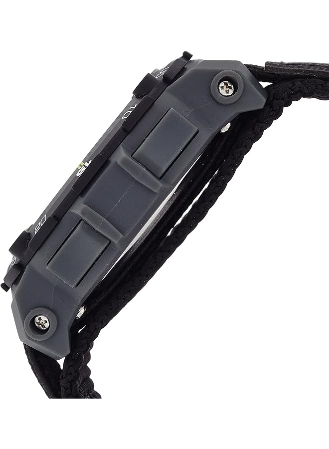 Armitron Sport Unisex 40 8291Blk Gray Accented Digital Chronograph Black Nylon Strap Watch - Image 3