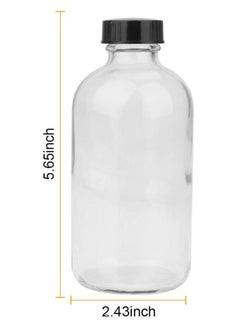 FUFU 8oz 12pcs glass juice bottleleak-proof lid, the best reusable drinking bottle, seasoning jar, fruit juice drink  - Image 2