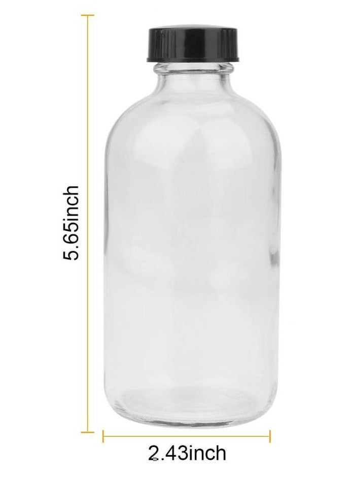 FUFU 8oz 12pcs glass juice bottleleak-proof lid, the best reusable drinking bottle, seasoning jar, fruit juice drink  - Image 2