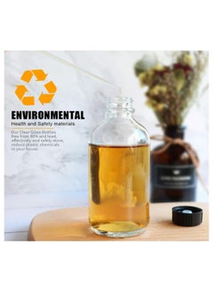 FUFU 8oz 12pcs glass juice bottleleak-proof lid, the best reusable drinking bottle, seasoning jar, fruit juice drink  - Image 5